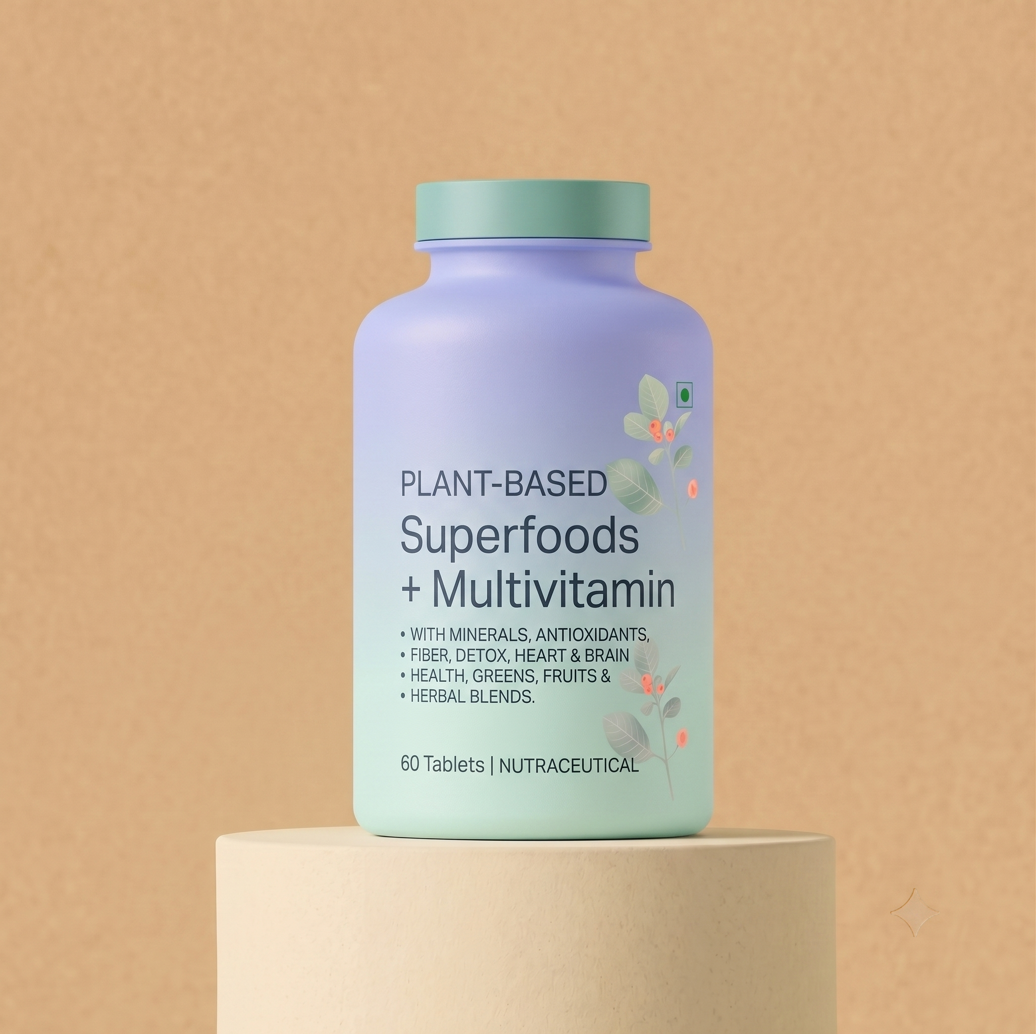 Vike Superfoods + Multivitamin — Plant-Based (60 Tablets)